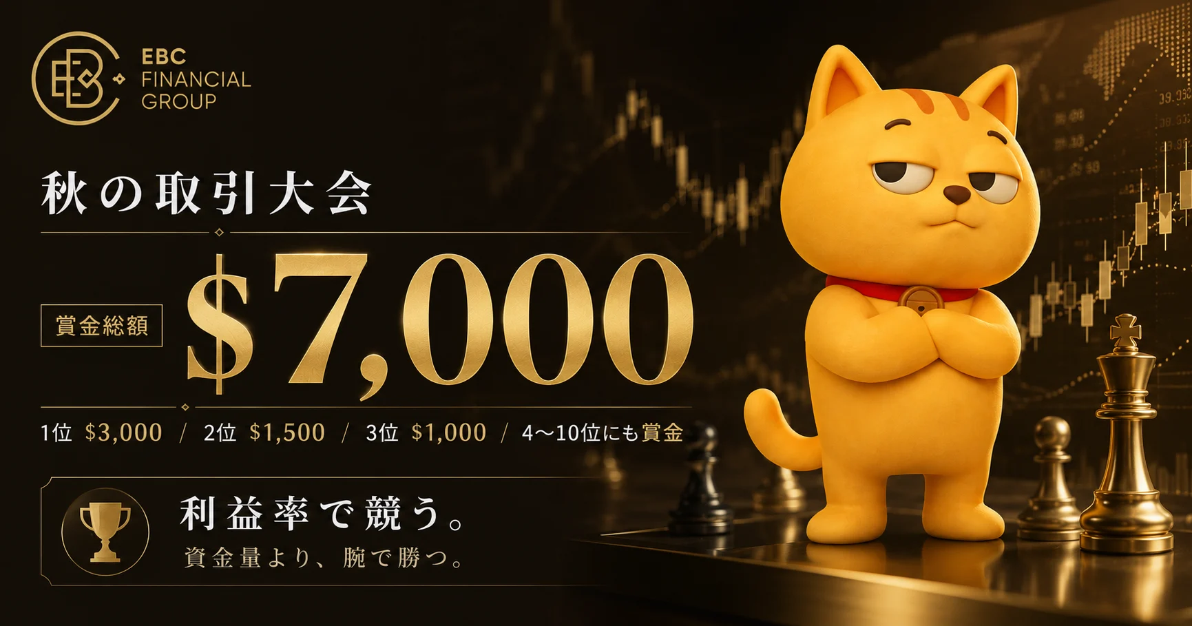【EBC × マネチャ】秋の取引大会 賞金総額$7,000