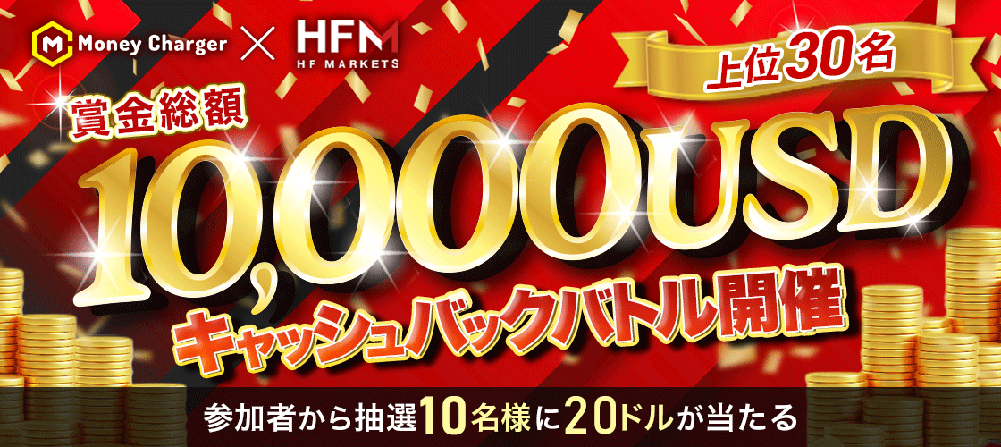 HFM MoneyCharger 10,000USD キャッシュバックバトル